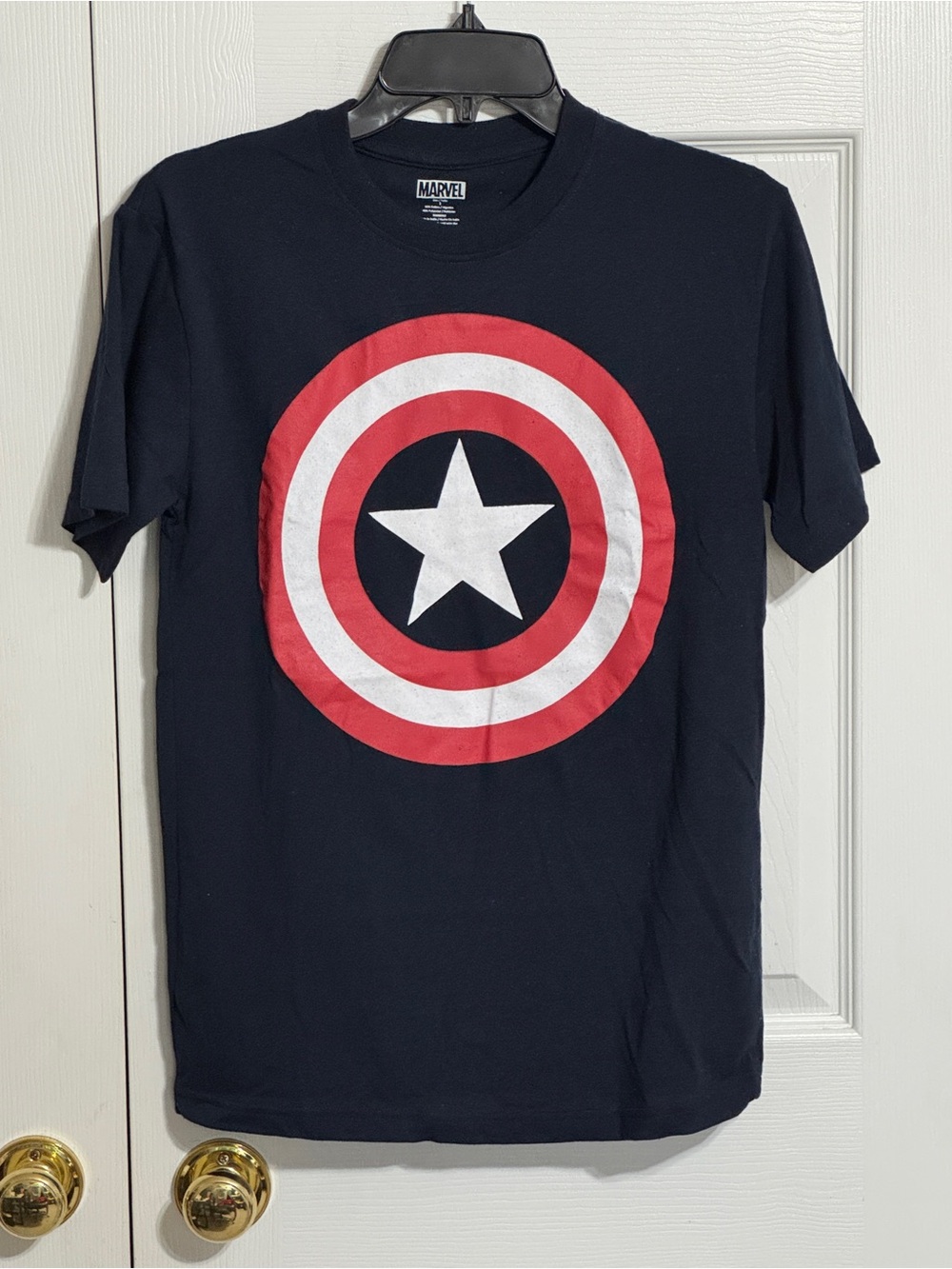 Marvel Captain America Shield Tee - Navy, Red, White